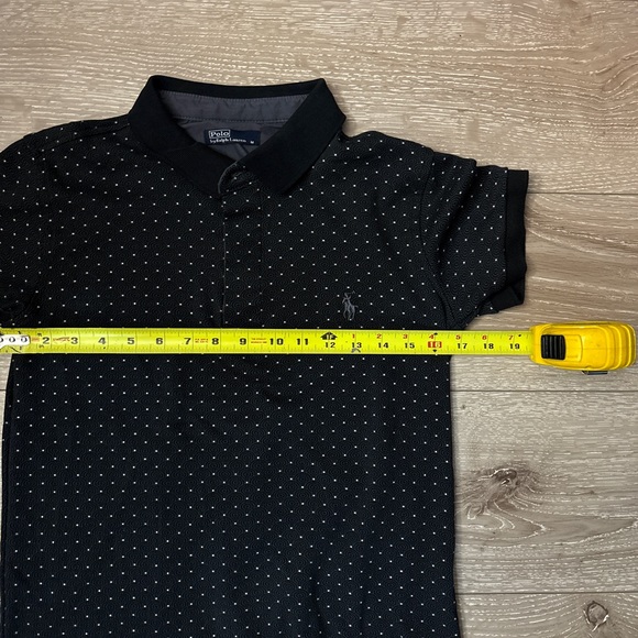 Ralph Lauren Black Polo with White Dots - Picture 4 of 5